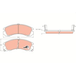 Plaquettes De Frein Avant Pour Peugeot Citroën Dodge Mitsubishi 1620368480