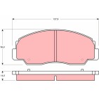 Plaquettes De Frein Avant Pour Daihatsu Feroza Hard Top Soft Rocky 04491-60060