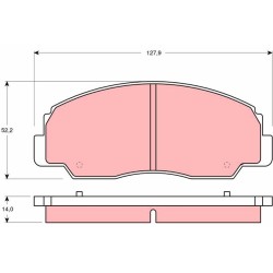 Plaquettes De Frein Avant Pour Daihatsu Feroza Hard Top Soft Rocky 04491-60060