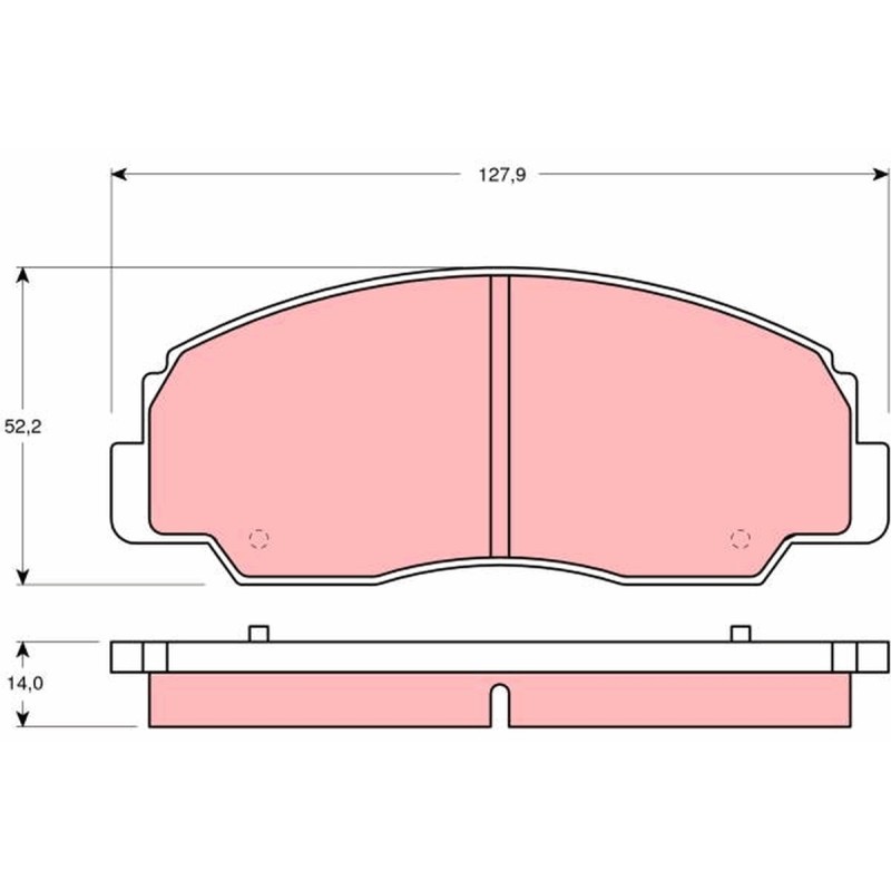 Plaquettes De Frein Avant Pour Daihatsu Feroza Hard Top Soft Rocky 04491-60060