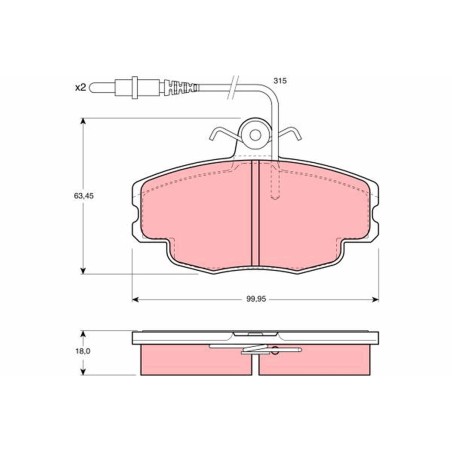 Plaquettes De Frein Avant Pour Citroën ZX 95658557
