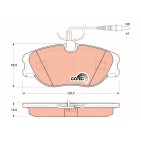 Plaquettes De Frein Avant Pour Peugeot Fiat Citroën Lancia 1617249280 71752992