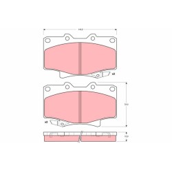 Plaquettes De Frein Avant Pour Toyota 4 Runner Hilux III VI Land Cruiser 80 LX