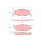 Plaquettes De Frein Avant Pour Chrysler Daytona Le Baron Saratoga Voyager I II