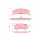 Plaquettes De Frein Avant Pour Chrysler Dodge Plymouth 4423715 4423725 4740776