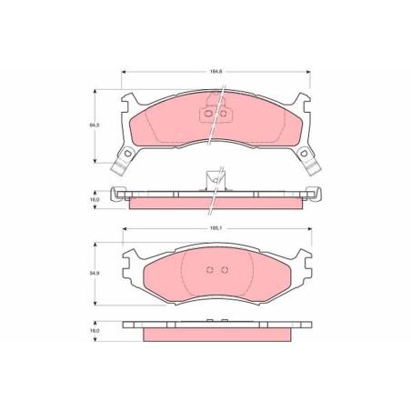 Plaquettes De Frein Avant Pour Chrysler Dodge Plymouth 4423715 4423725 4740776