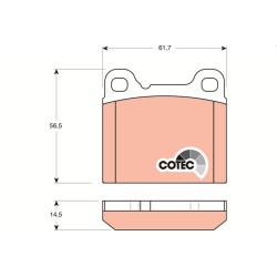 Plaquettes De Frein Arrière Pour Volvo 240 Kombi 260 740 760 780 850 2717585