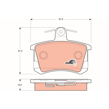Plaquettes De Frein Arrière Pour Audi 80 90 100 200 A4 A6 A8 443698451B