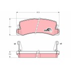 Plaquettes De Frein Arrière Pour Toyota Avensis Corona Harrier Lexus ES RX