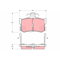 Plaquettes De Frein Arrière Pour MG MGF MGR V8 MG TF Rover 800