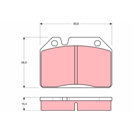Plaquettes De Frein Avant Pour Peugeot 204 304 404 424453 424553 425013 425014