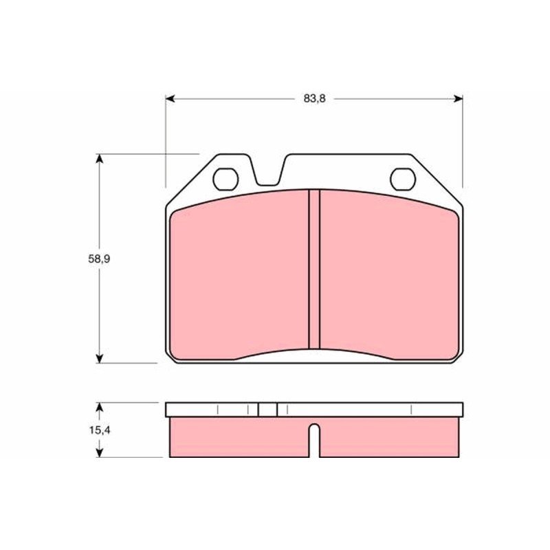 Plaquettes De Frein Avant Pour Peugeot 204 304 404 424453 424553 425013 425014