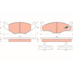 Plaquettes De Frein Avant Pour VW Polo Seat Cordoba Ibiza II
