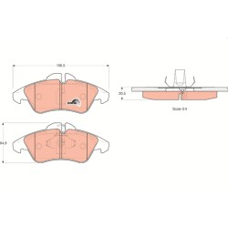 Plaquettes De Frein Avant Pour VW LT 28-35 II 28-46 MERCEDES Classe V Sprinter
