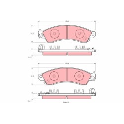 Plaquettes De Frein Avant Pour Chevrolet Ford USA Pontiac 10104485 12518935