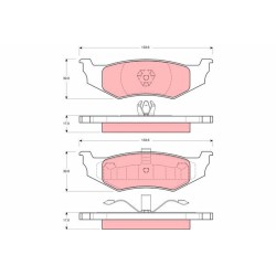Plaquettes De Frein Avant Pour Chrysler Dodge Plymouth 4720644 4509374 4863784