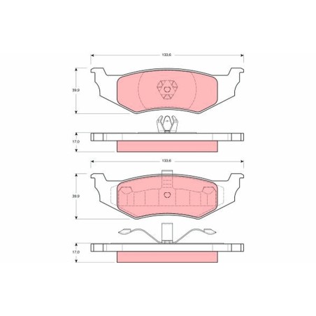 Plaquettes De Frein Avant Pour Chrysler Dodge Plymouth 4720644 4509374 4863784