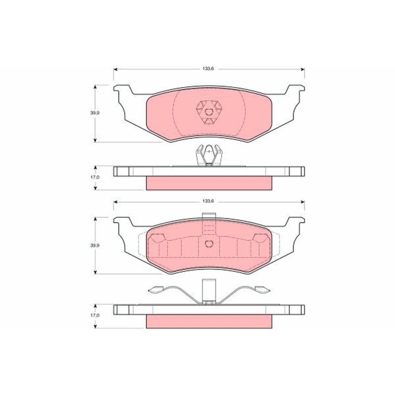 Plaquettes De Frein Avant Pour Chrysler Dodge Plymouth 4720644 4509374 4863784