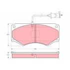 Plaquettes De Frein Avant Pour Iveco Daily II 1906040 1906430