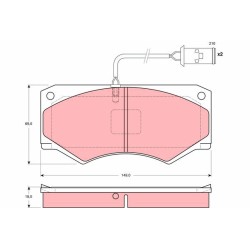 Plaquettes De Frein Avant Pour Iveco Daily II 1906040 1906430