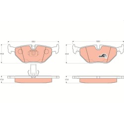 Plaquettes De Frein Arrière Pour BMW Série 5 E39 1163395 2157591 2157592