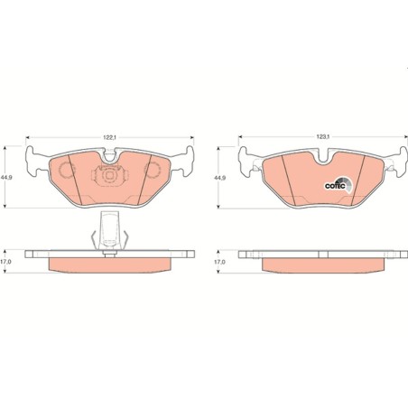 Plaquettes De Frein Arrière Pour BMW Série 5 E39 1163395 2157591 2157592
