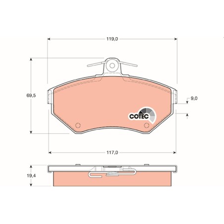 Plaquettes De Frein Avant Pour VW Passat Audi A4 8E0698151A 8E0698151N 8E0698151