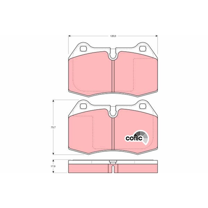 Plaquettes De Frein Avant Pour BMW Série 5 E34 7 E38 8 E31 Nissan Skyline