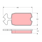 Plaquettes De Frein Avant Pour Citroën 2 CV Acadiane Dyane Mehari 95653061