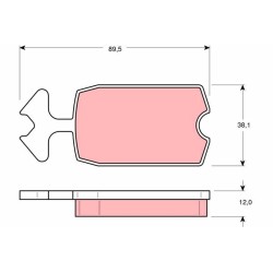 Plaquettes De Frein Avant Pour Citroën 2 CV Acadiane Dyane Mehari 95653061