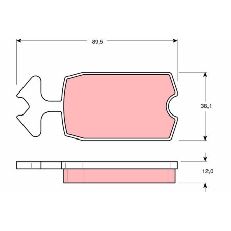 Plaquettes De Frein Avant Pour Citroën 2 CV Acadiane Dyane Mehari 95653061