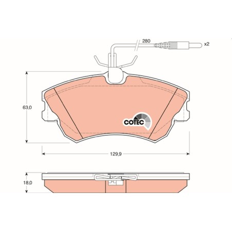 Plaquettes De Frein Avant Pour Renault Espace III 6025315867 6025370398