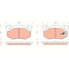 Plaquettes De Frein Arrière Pour Peugeot Renault 9 11 Citroën MERCEDES 425257
