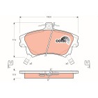 Plaquettes De Frein Avant Pour Mitsubishi Carisma Colt VI Volvo S40 I V40