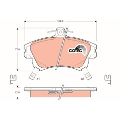 Plaquettes De Frein Avant Pour Mitsubishi Carisma Colt VI Volvo S40 I V40