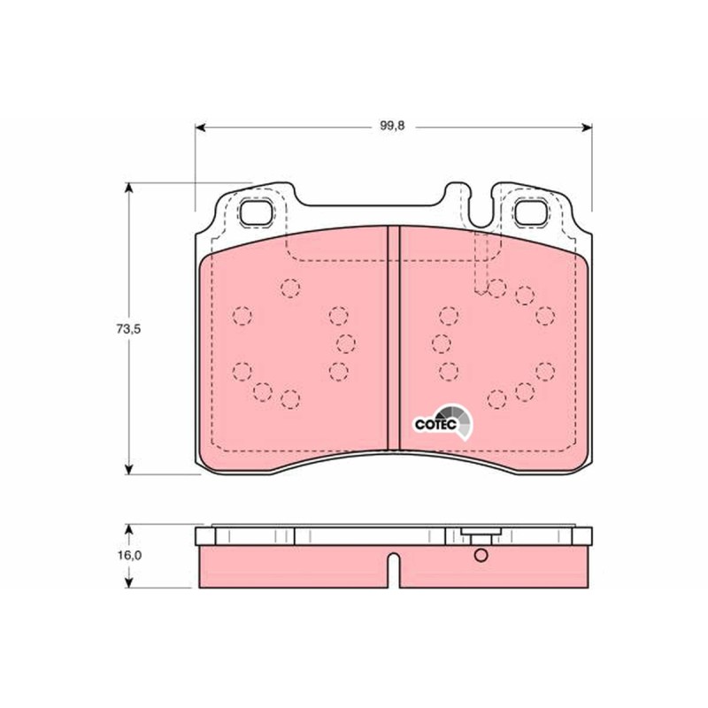 Plaquettes De Frein Avant Pour MERCEDES Cabriolet Classe E T-Model