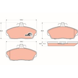 Plaquettes De Frein Avant Pour Land Rover Freelander Soft Top