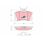 Plaquettes De Frein Arrière Pour Peugeot VW Audi Seat 1668247480 1E0698451A