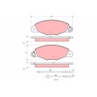 Plaquettes De Frein Avant Pour Citroën Xantia XM 425145 425211 425301 E172086