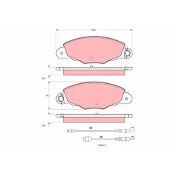 Plaquettes De Frein Avant Pour Citroën Xantia XM 425145 425211 425301 E172086