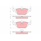 Plaquettes De Frein Arrière Pour BMW Série 3 E36 Z3 1162446 1165233