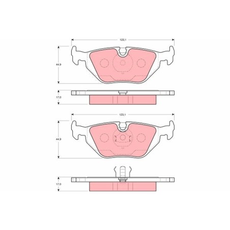 Plaquettes De Frein Arrière Pour BMW Série 3 E36 Z3 1162446 1165233