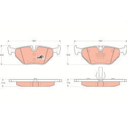 Plaquettes De Frein Arrière Pour BMW MG Rover Tourer Saab 34216750190 SFP100520