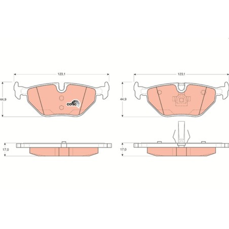 Plaquettes De Frein Arrière Pour BMW MG Rover Tourer Saab 34216750190 SFP100520