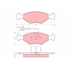 Plaquettes De Frein Avant Pour Fiat Elba Fiorino 5894112 71738154