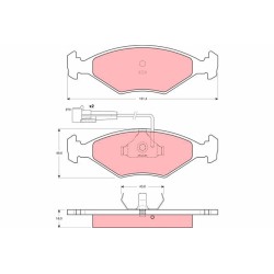 Plaquettes De Frein Avant Pour Fiat Elba Fiorino 5894112 71738154