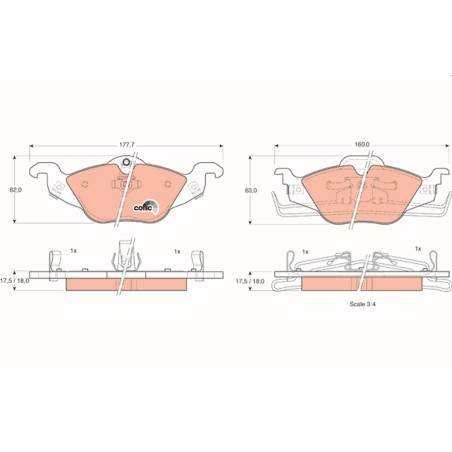 Plaquettes De Frein Avant Pour Opel Chevrolet Vauxhall 93184519 90544025 9195144