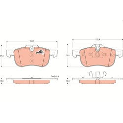 Plaquettes De Frein Avant Pour MG MG 6 ZT ZT- T Rover 75 Tourer