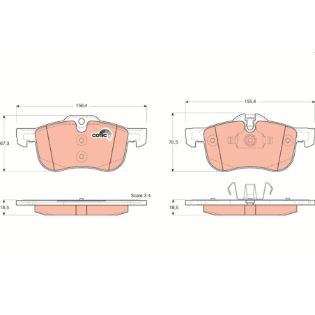 Plaquettes De Frein Avant Pour MG MG 6 ZT ZT- T Rover 75 Tourer