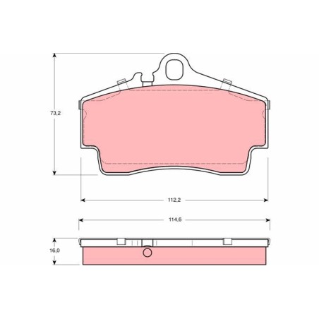 Plaquettes De Frein Arrière Pour Porsche 911 Targa Boxster Cayman 99635293903